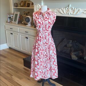 Avara Brynn Dress Red Floral Print Maxi Dress